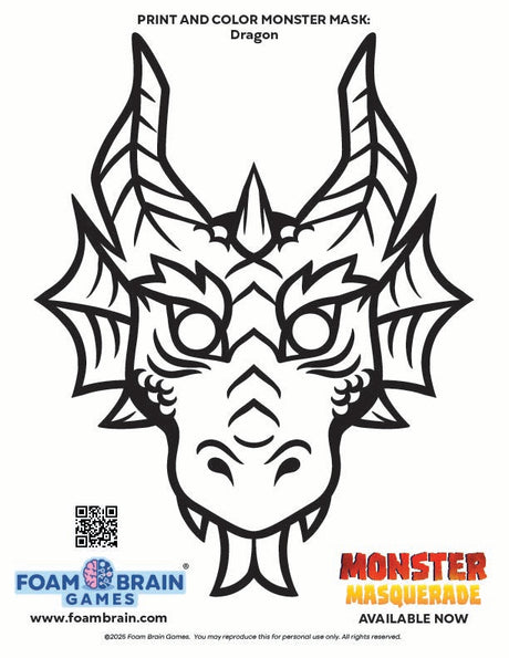 Happy Halloween - FREE Print and Color Monster Masks!