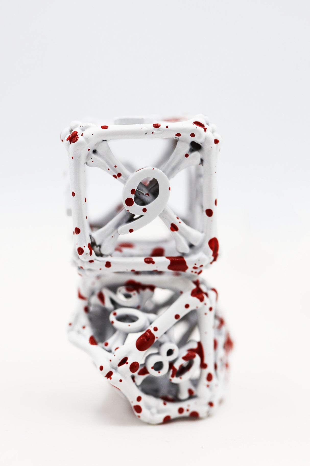 Blood Bones - Hollow Metal RPG Dice Set Metal Dice Foam Brain Games