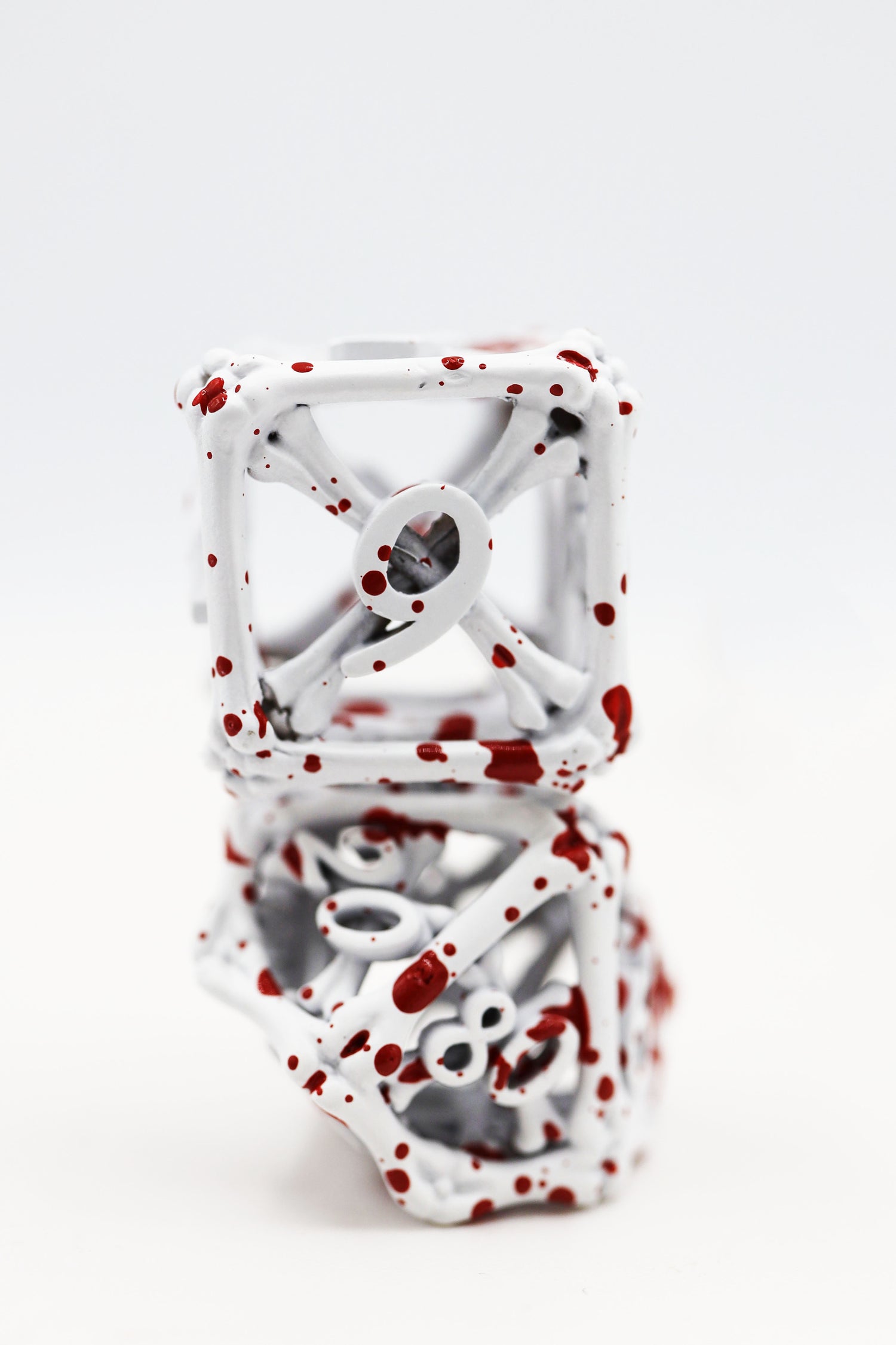 Blood Bones - Hollow Metal RPG Dice Set Metal Dice Foam Brain Games