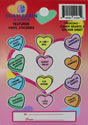 Candy Hearts 2 Sticker Sheet Stickers Foam Brain Games