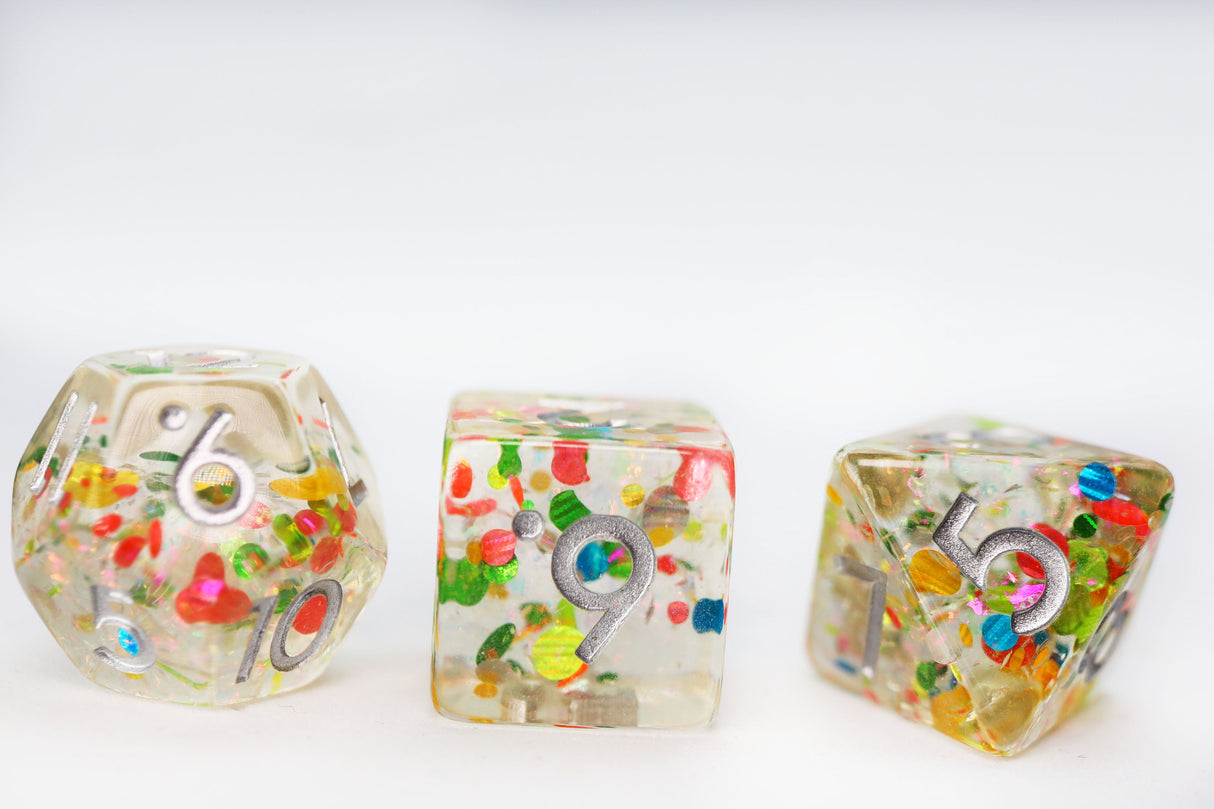 It's A Party! RPG Dice Set Plastic Dice Foam Brain Games