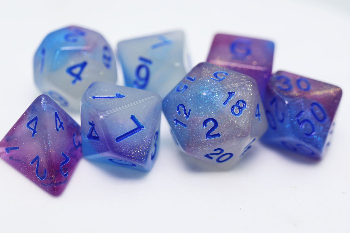 Glow in the Dark - Glowing Memory RPG Dice Set Plastic Dice Foam Brain Games
