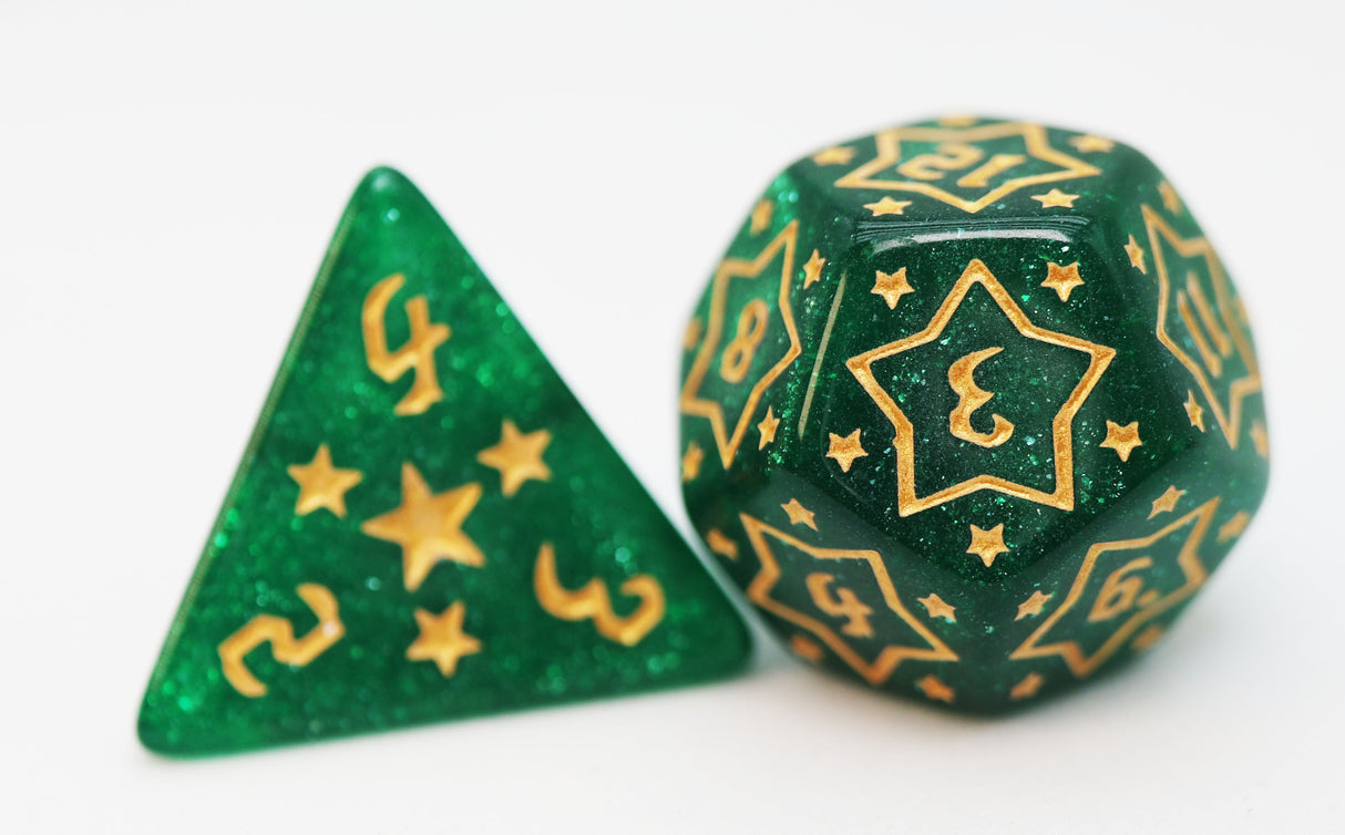 Shooting Stars: Manganese RPG Dice Set Plastic Dice Foam Brain Games