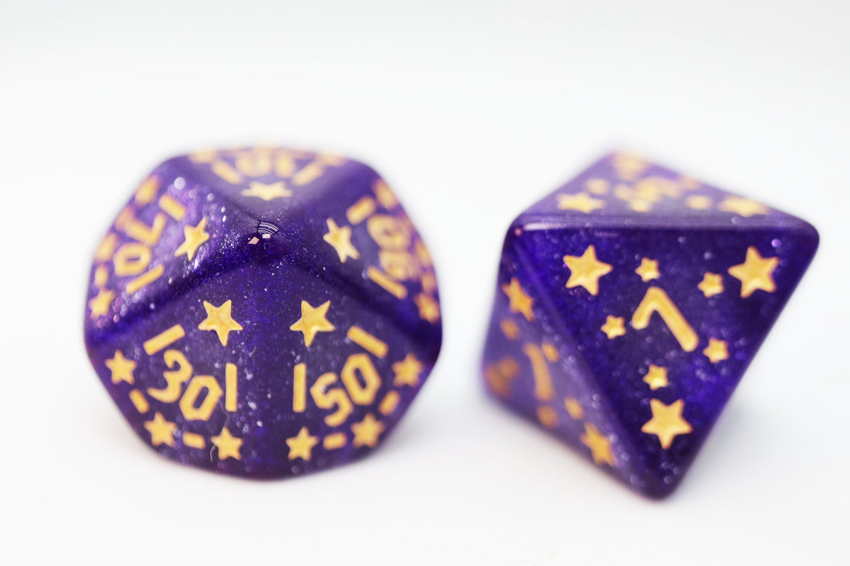 Shooting Stars: Xenon RPG Dice Set Plastic Dice Foam Brain Games