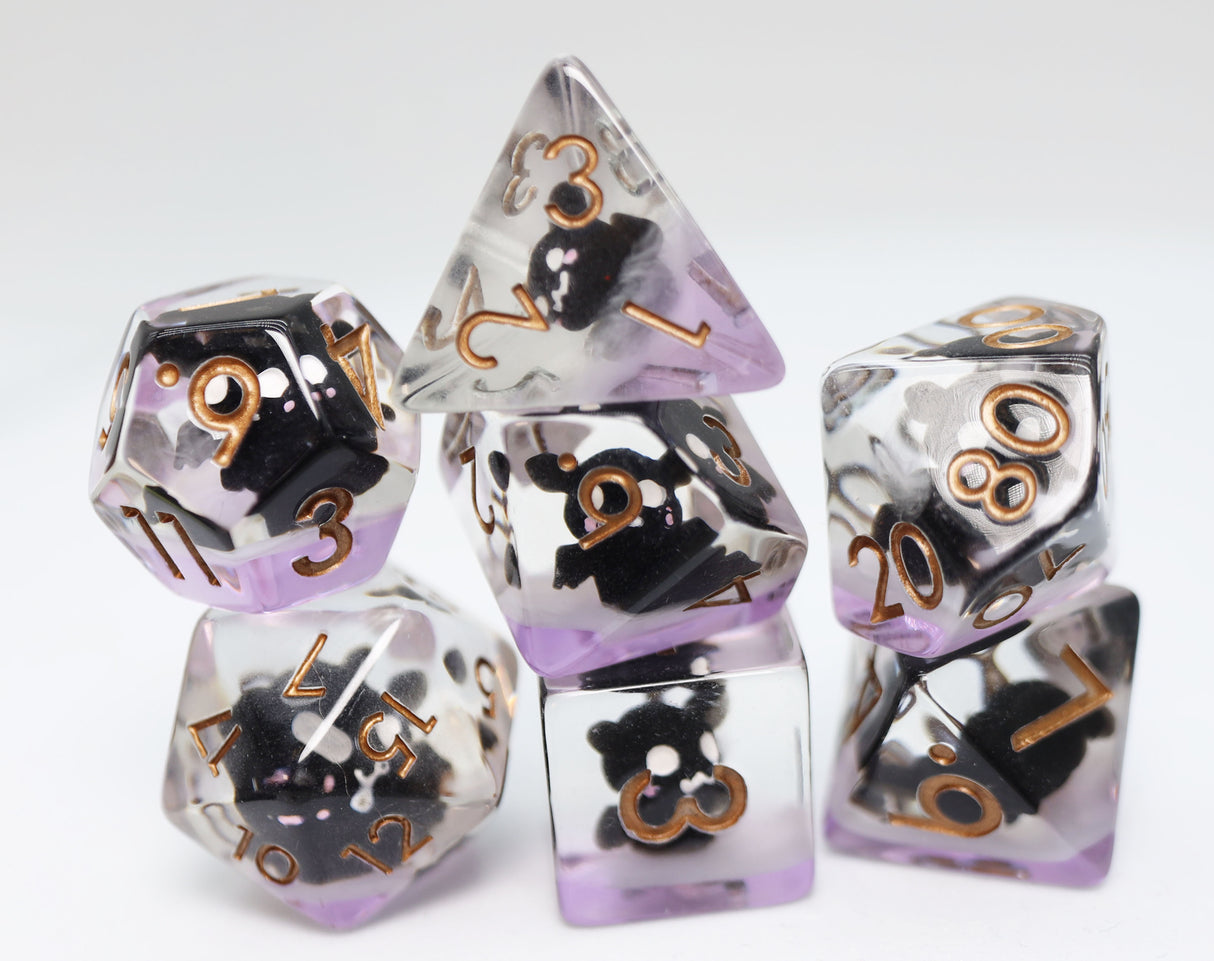 Baby Bat RPG Dice Set Plastic Dice Foam Brain Games
