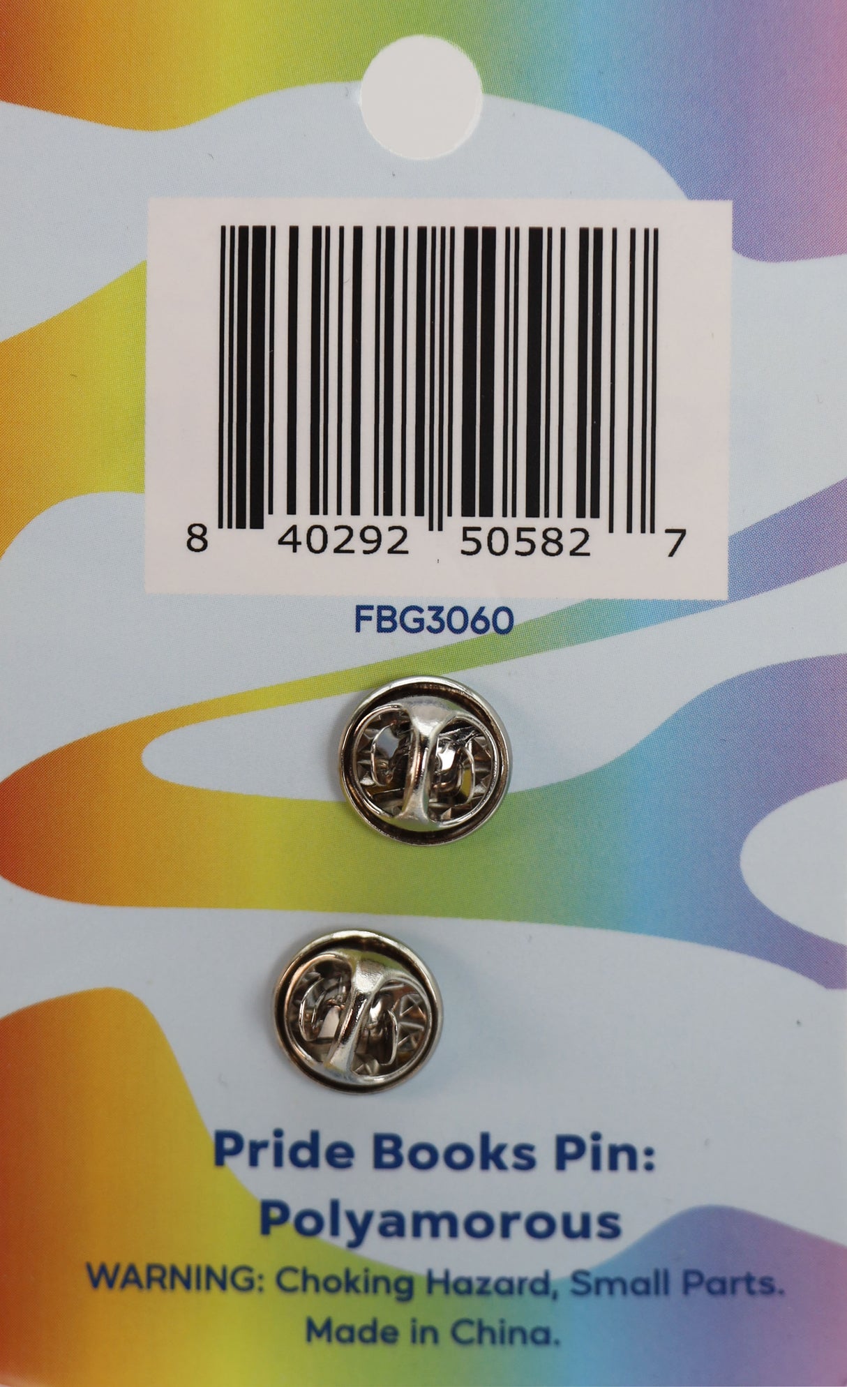 Pride Books Pin: Polyamorous Enamel Pin Foam Brain Games