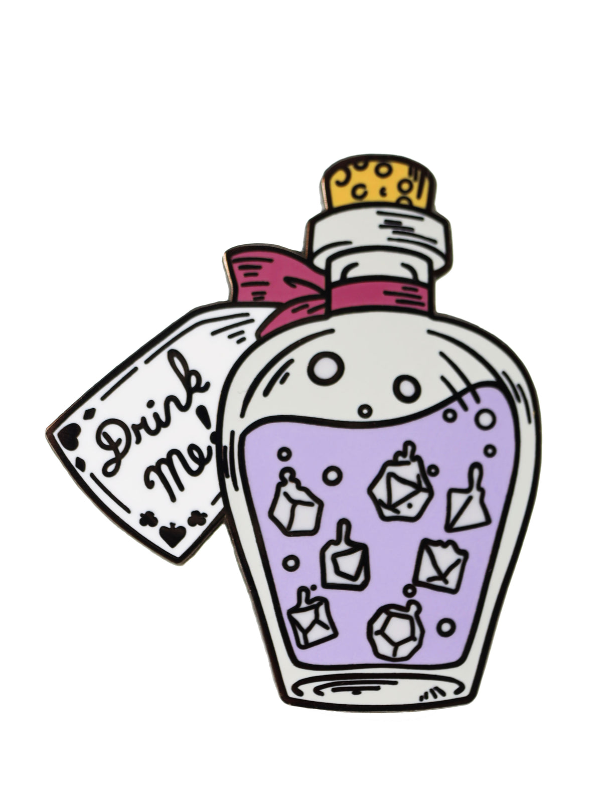 Alice's Adventures in Diceland: Drink Me - Enamel Pin Enamel Pin Foam Brain Games
