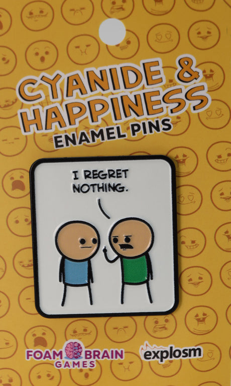 Cyanide & Happiness Pin Series 1: I Regret Nothing Enamel Pin Foam Brain Games