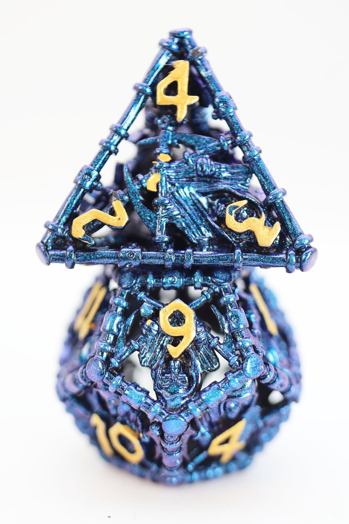 Grim Scythe: Shadow - Metal RPG Dice Set Metal Dice Foam Brain Games