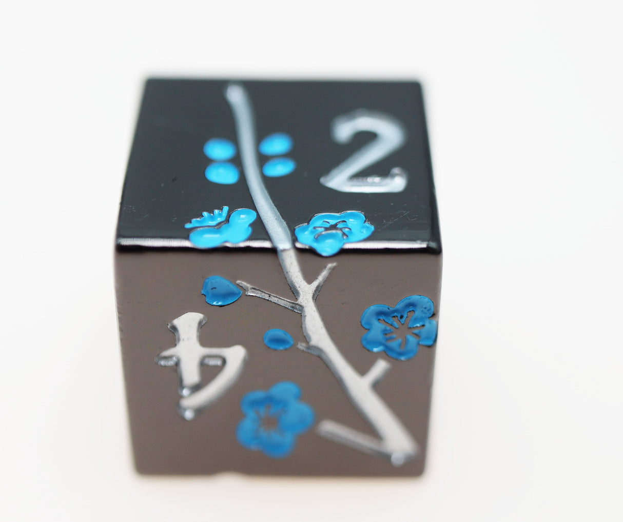 Metallic Bouquet: Dark Blue Pimpernel - Metal RPG Dice Set Metal Dice Foam Brain Games