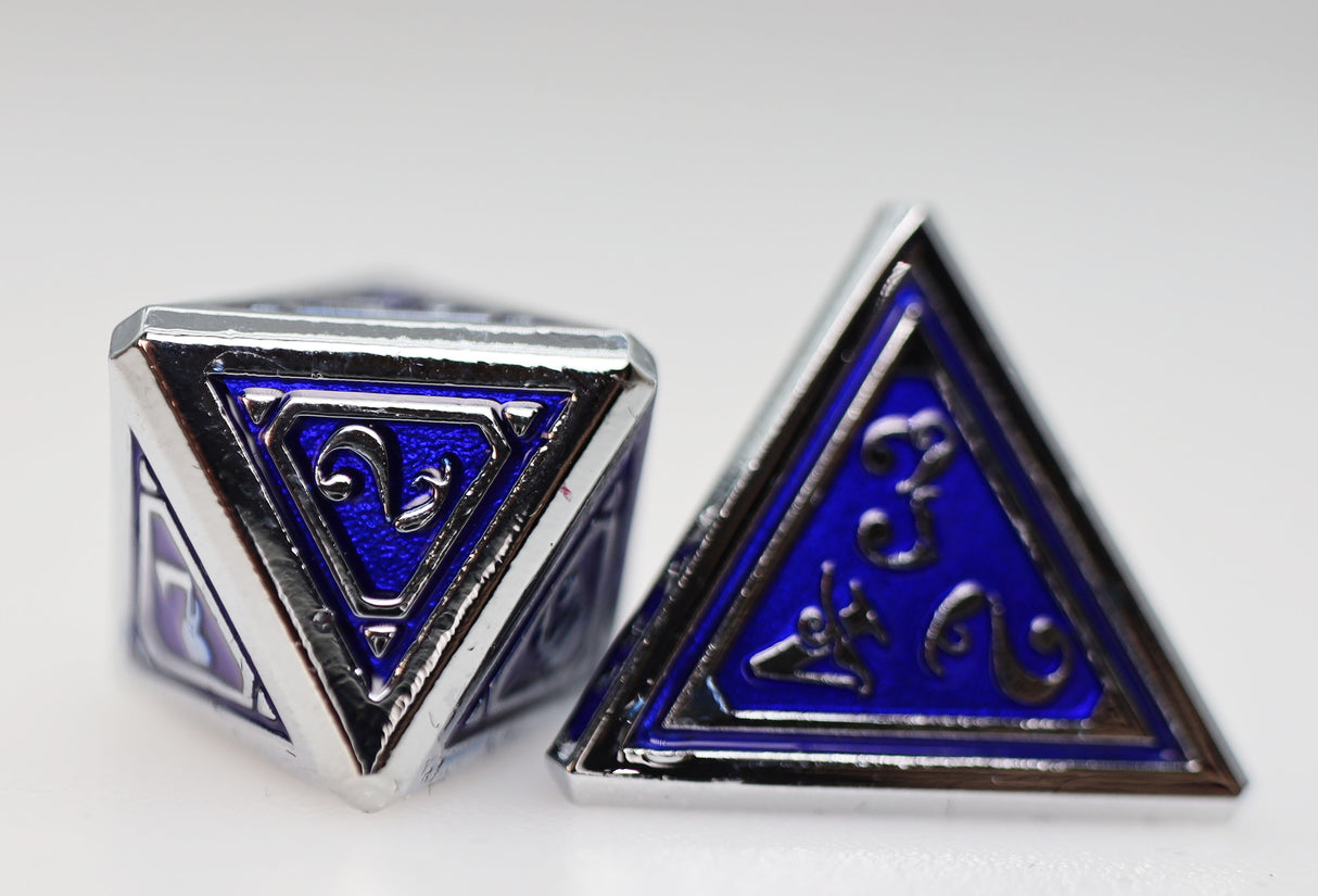 Alchemist Metals: Lightning - Metal RPG Dice Set Metal Dice Foam Brain Games