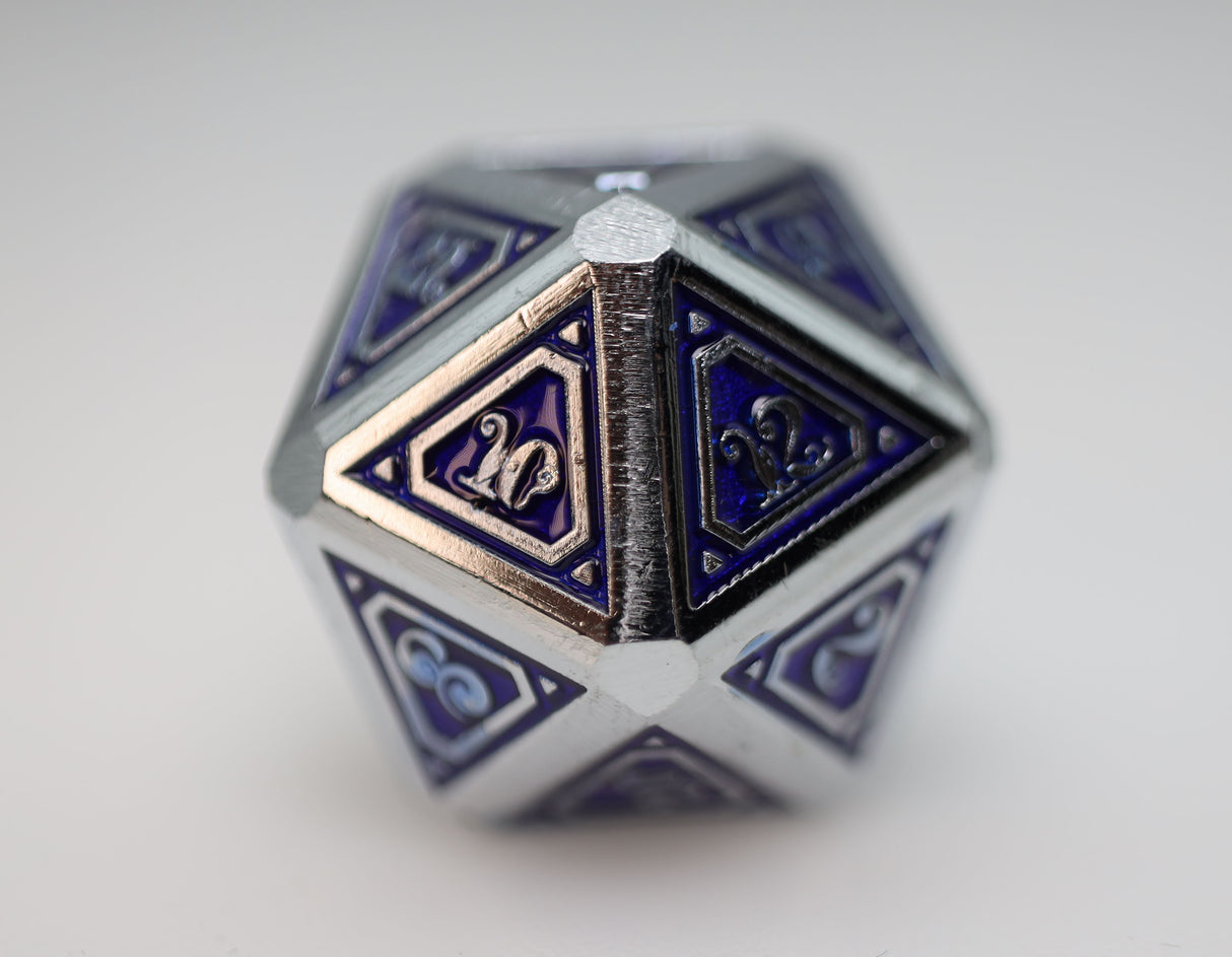 Alchemist Metals: Lightning - Metal RPG Dice Set Metal Dice Foam Brain Games