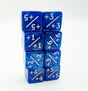 +1/+1 Pearl Blue Counters for Magic - Set of 8 Plastic Dice Foam Brain Games