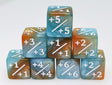 +1/+1 Blue & Gold Counters for Magic - Set of 8 Plastic Dice Foam Brain Games