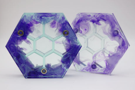 Sharp Edge Resin Dice Vault - Billowing Magic Dice Box Foam Brain Games