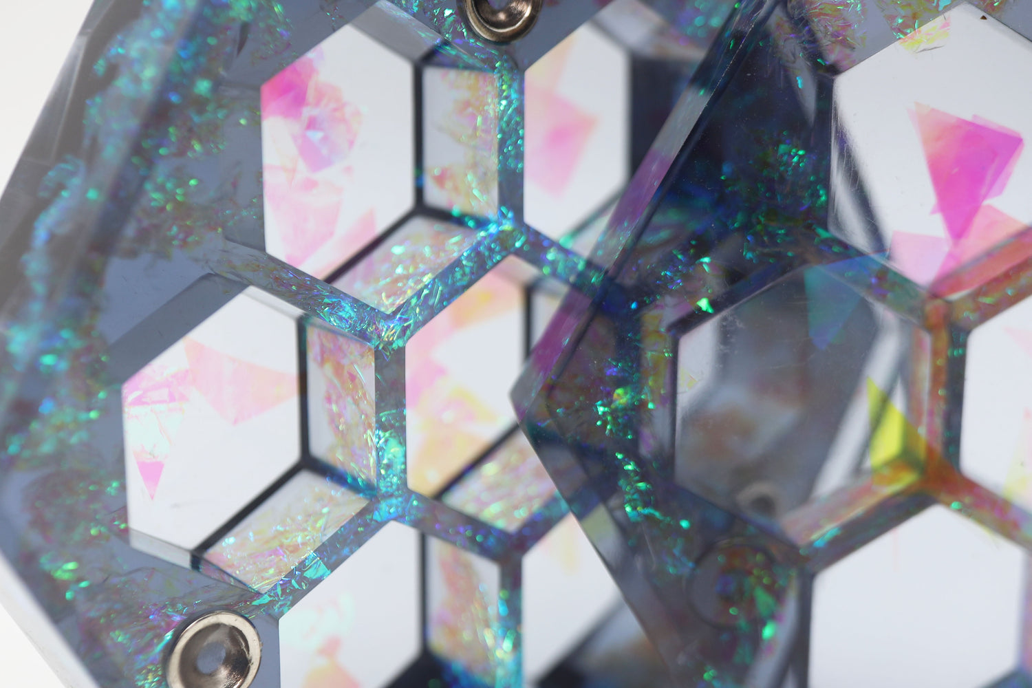 Sharp Edge Resin Dice Vault - Galactic Dreams Dice Box Foam Brain Games