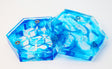 Sharp Edge Resin Dice Vault - Ocean Waters Dice Box Foam Brain Games