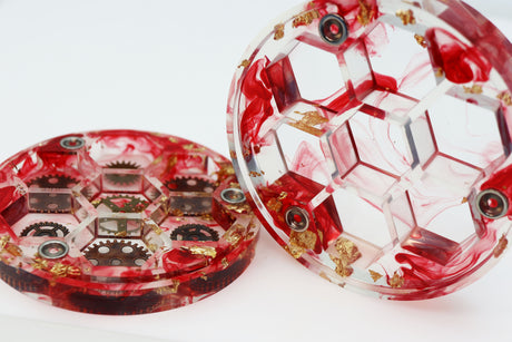 Sharp Edge Resin Dice Vault - Artificer's Cache Dice Box Foam Brain Games