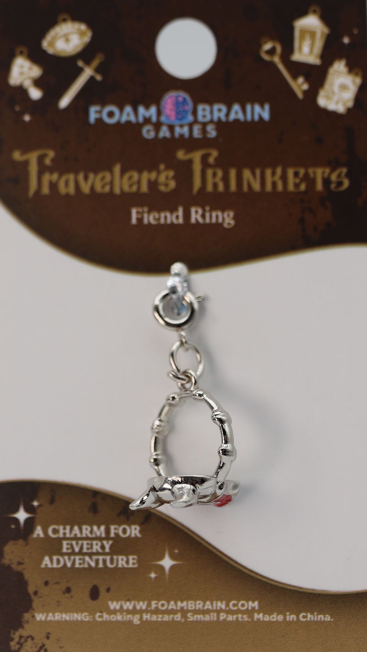 Traveler's Trinkets: Fiend Ring Charm Jewelry Foam Brain Games