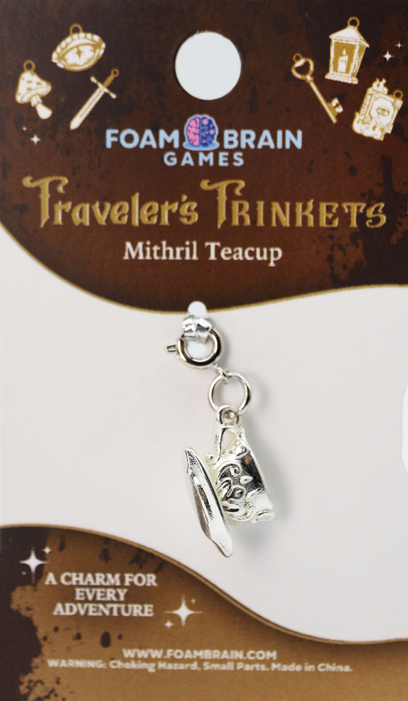 Traveler's Trinkets: Mithril Teacup Charm Jewelry Foam Brain Games