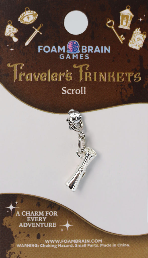 Traveler's Trinkets: Scroll Charm Jewelry Foam Brain Games
