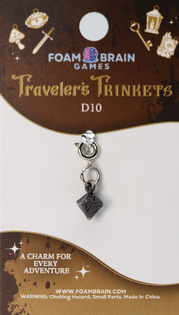Traveler's Trinkets: D10 Charm Jewelry Foam Brain Games