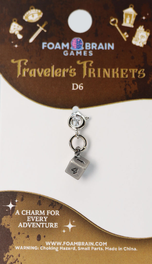 Traveler's Trinkets: D6 Charm Jewelry Foam Brain Games