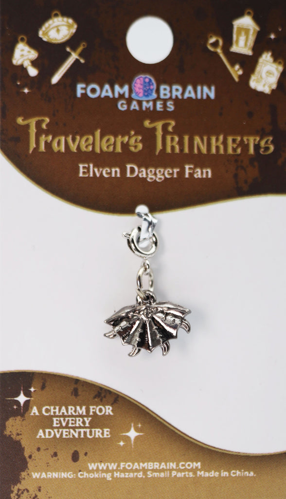 Traveler's Trinkets: Elven Dagger Fan Charm Jewelry Foam Brain Games