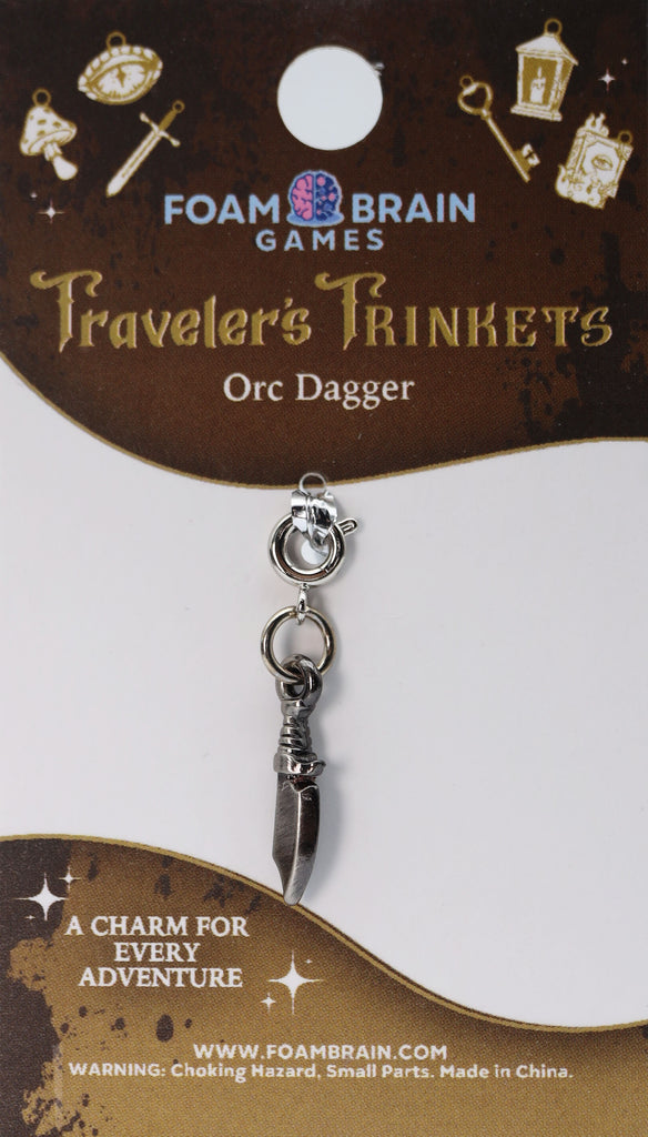 Traveler's Trinkets: Orc Dagger Charm Jewelry Foam Brain Games