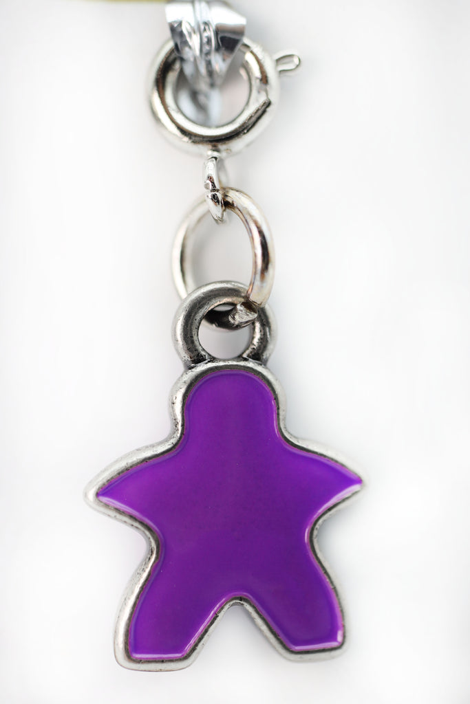 Traveler's Trinkets: Meeple - Purple Charm Jewelry Foam Brain Games