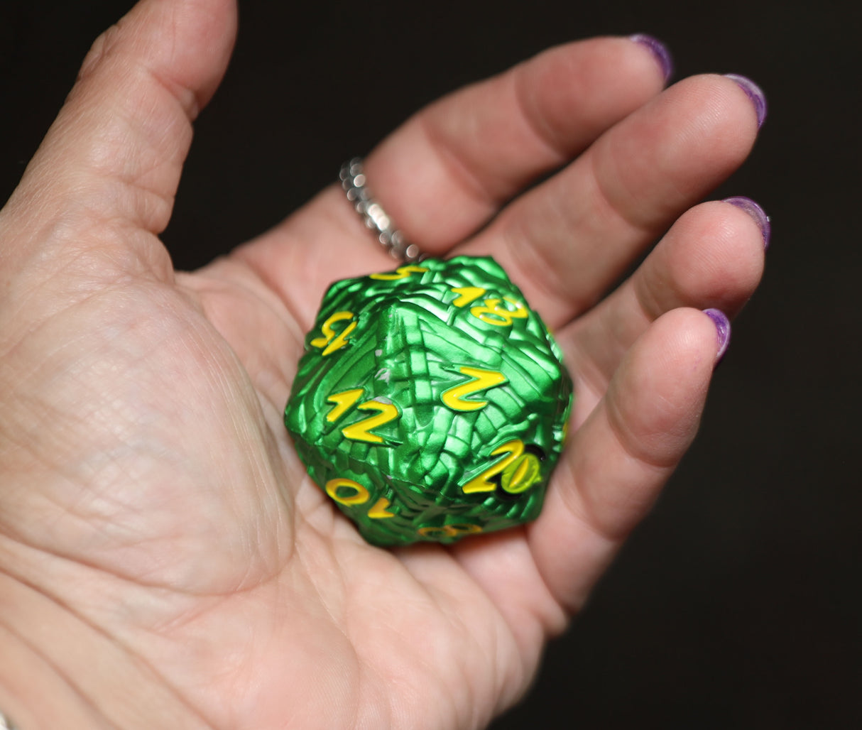 Mummy Wraps: Tollund Man 40mm Metal D20 Metal Dice Foam Brain Games
