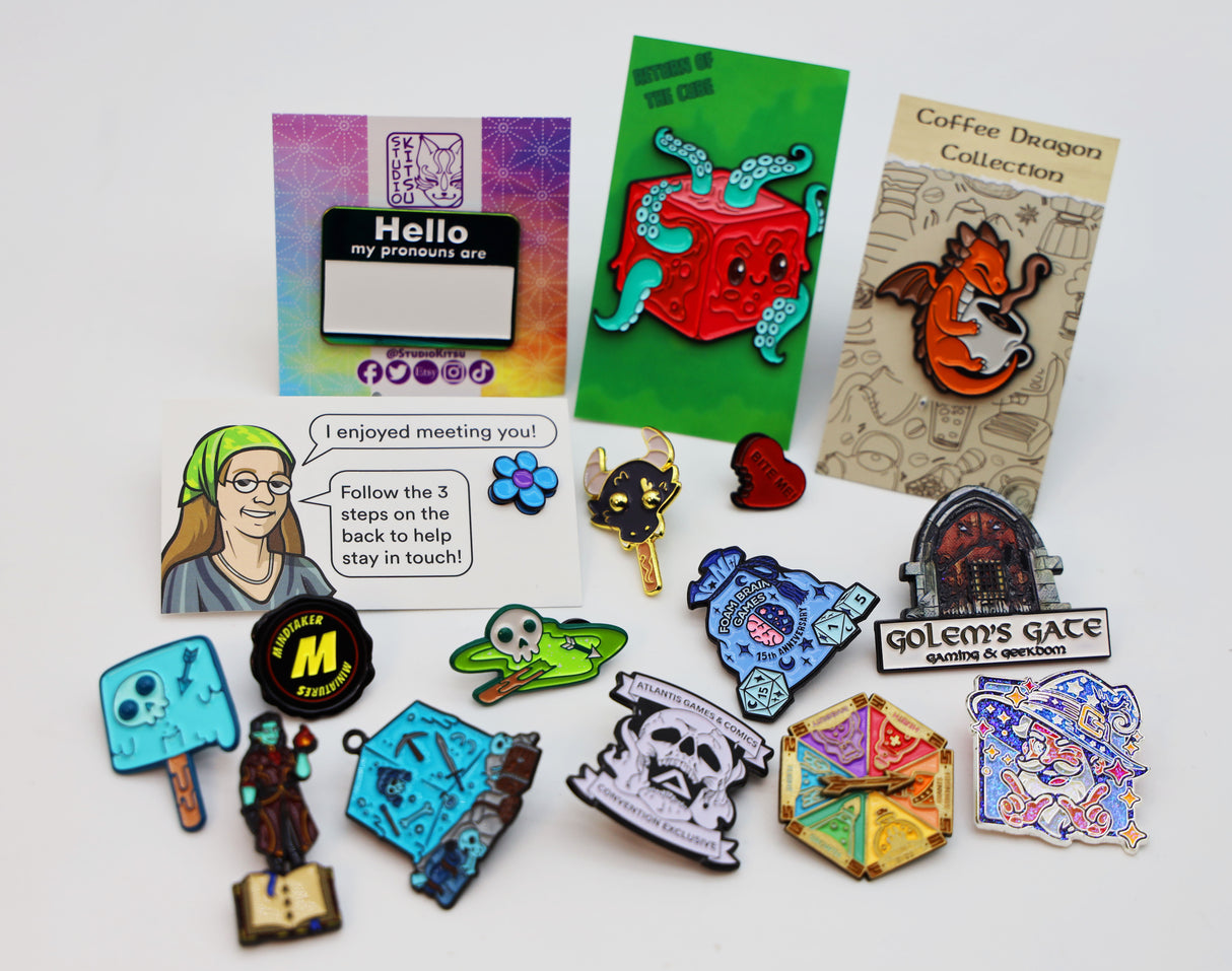 Custom Soft Enamel Pin (New Version) Custom Product Foam Brain Games