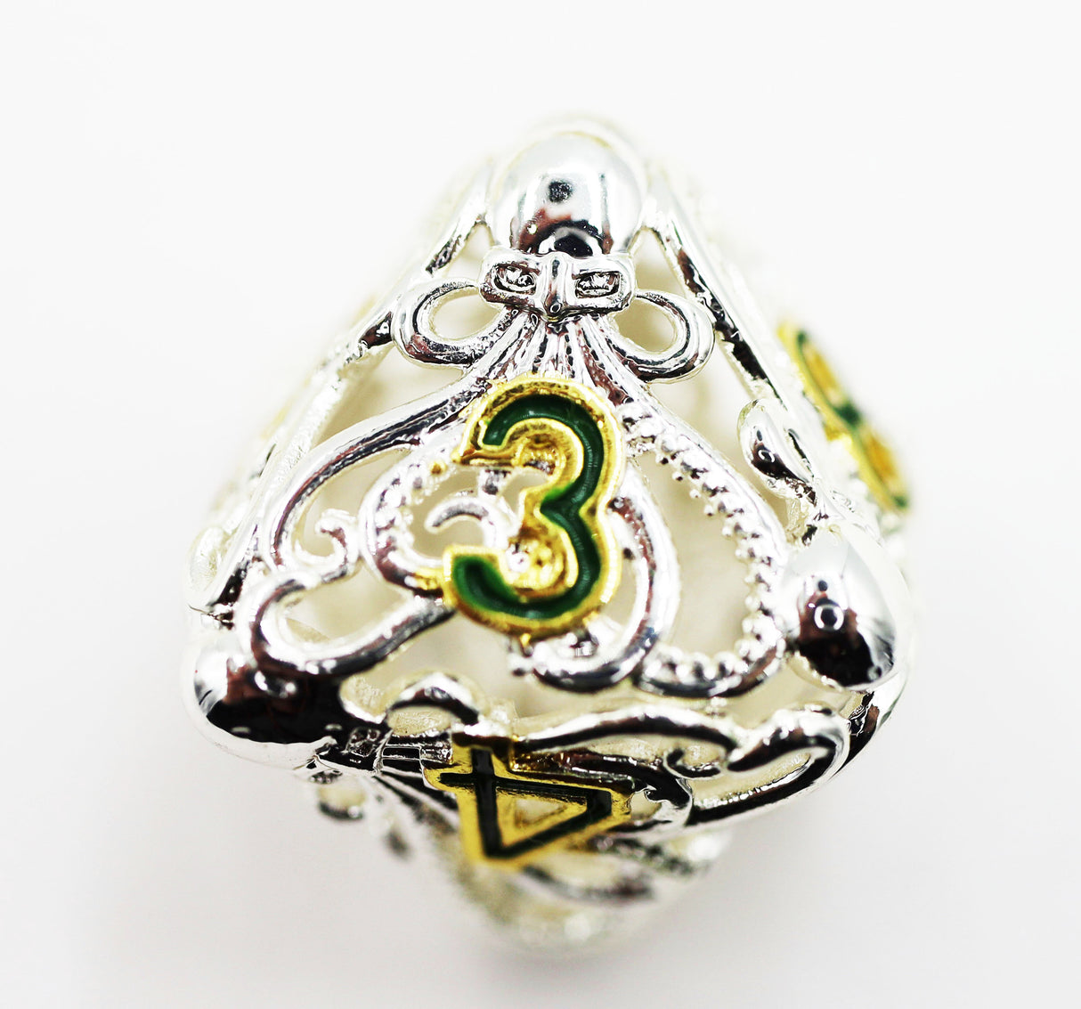 Mind Eater: Celestial - Hollow Metal RPG Dice Set Metal Dice Foam Brain Games