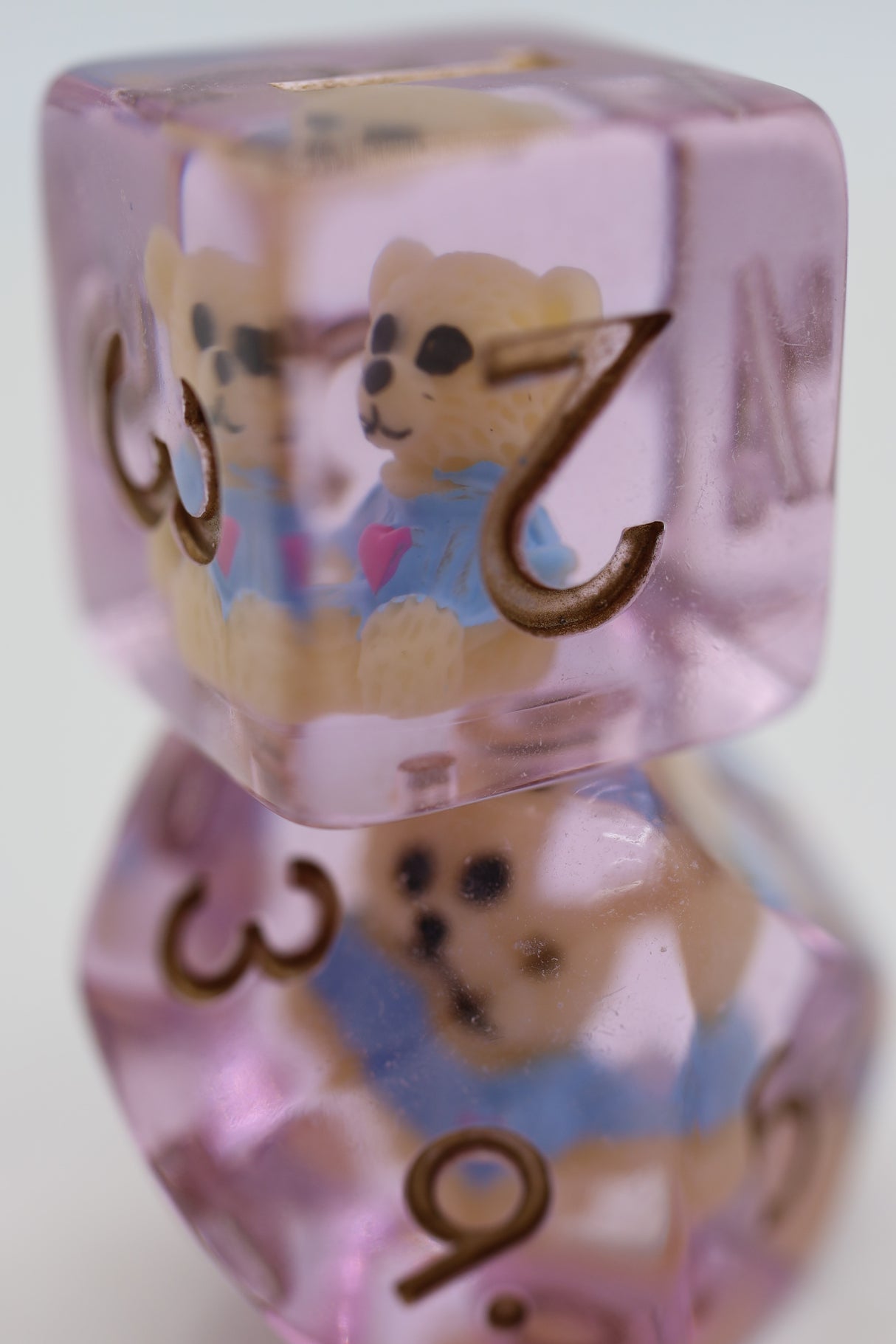 Teddy Bear RPG Dice Set Plastic Dice Foam Brain Games