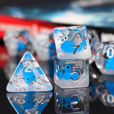 Bubble Bath Duck RPG Dice Set Plastic Dice Foam Brain Games