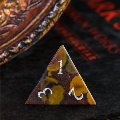 Camouflage - Gemstone Engraved with Silver Stone Dice Foam Brain Games