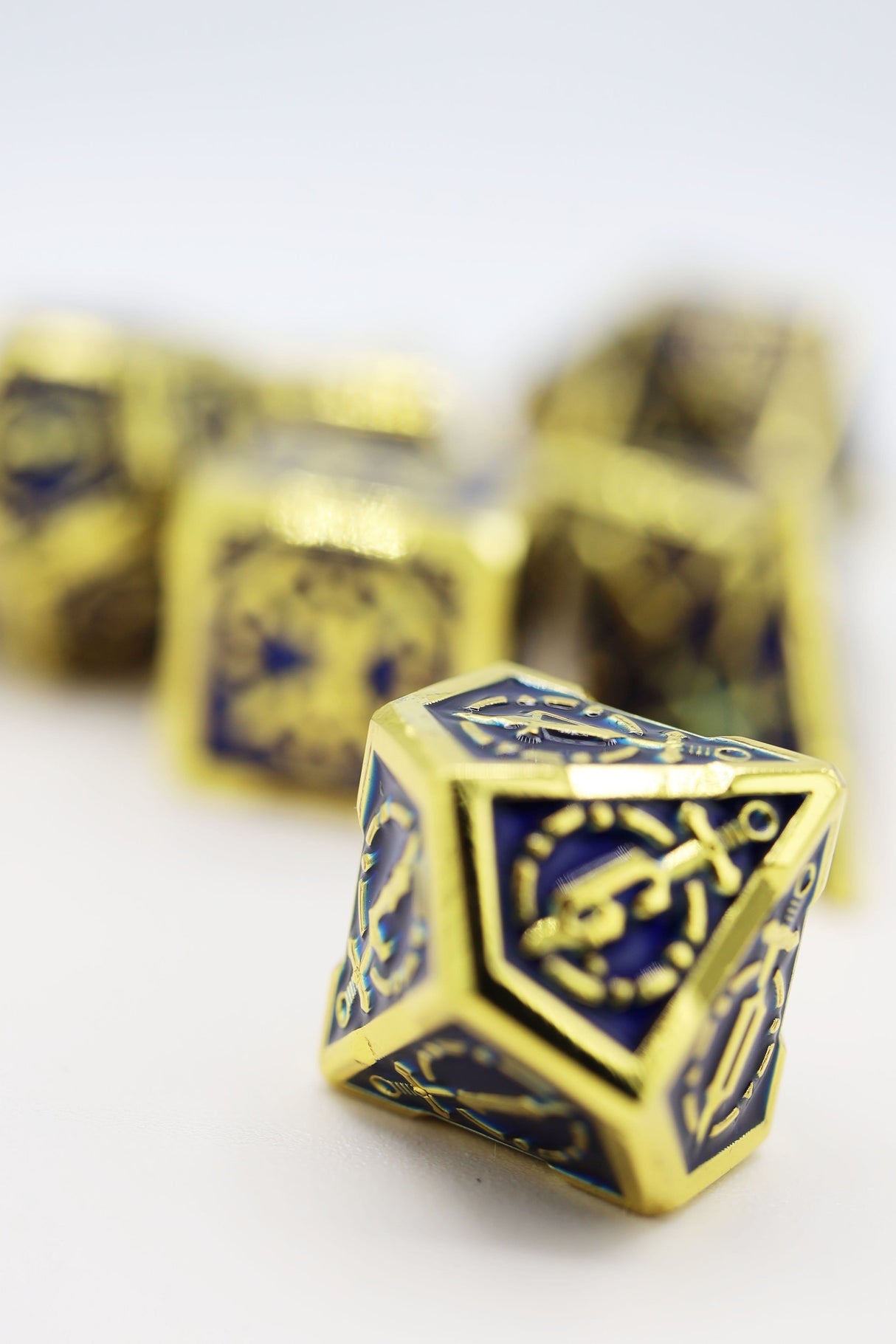 Crossed Swords: Deep Sea Sword - Metal RPG Dice Set Metal Dice Foam Brain Games