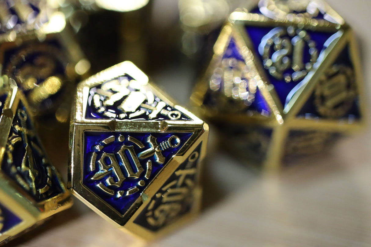 Crossed Swords: Deep Sea Sword - Metal RPG Dice Set Metal Dice Foam Brain Games