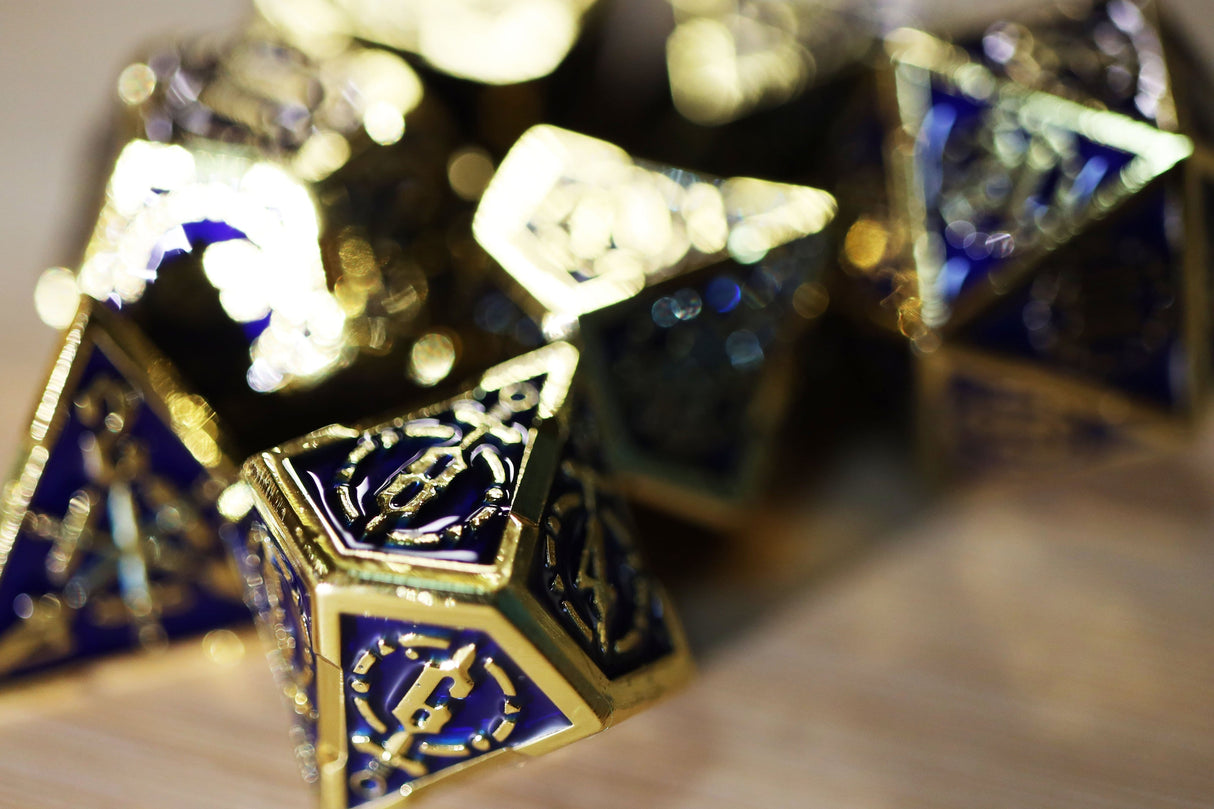 Crossed Swords: Deep Sea Sword - Metal RPG Dice Set Metal Dice Foam Brain Games