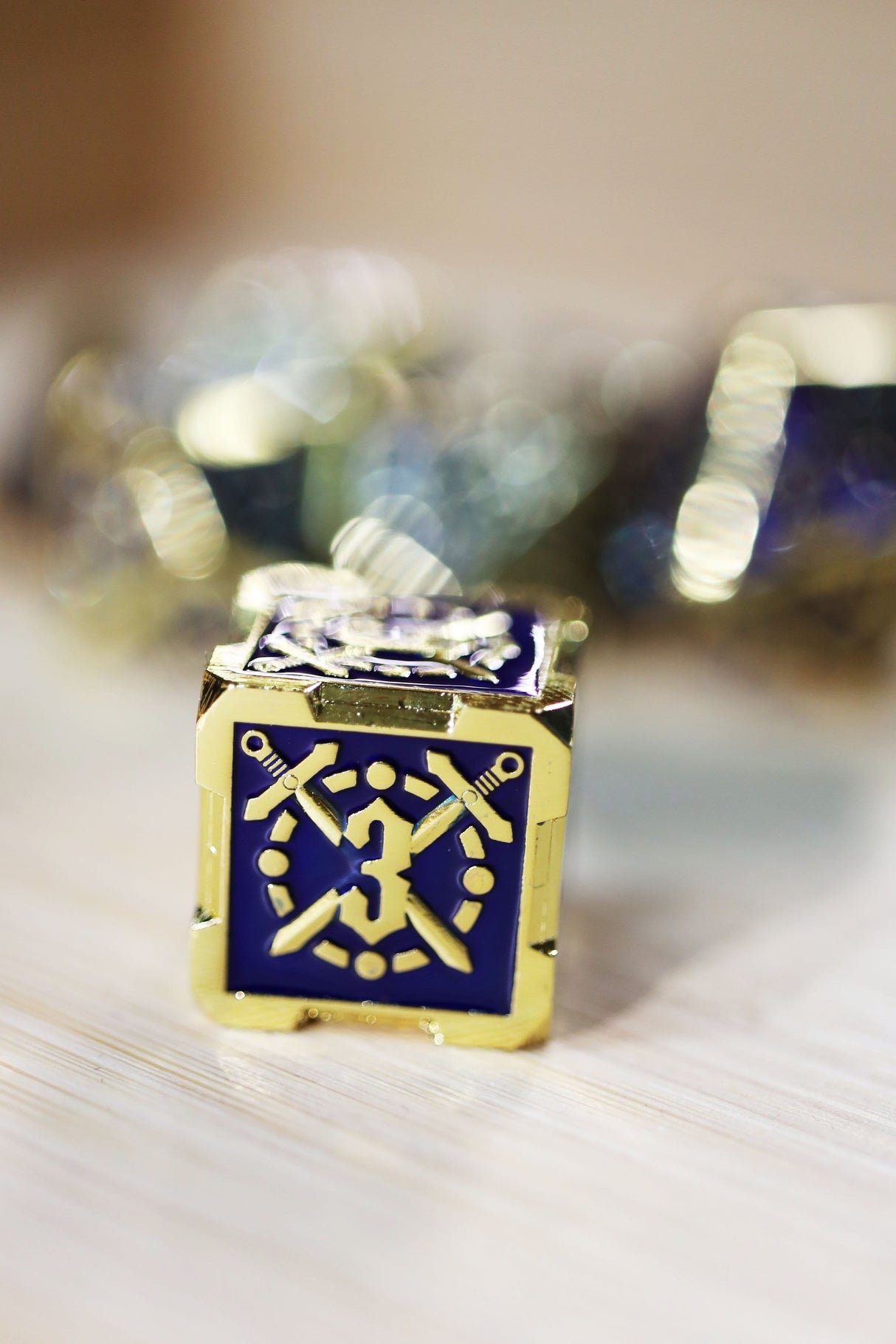 Crossed Swords: Deep Sea Sword - Metal RPG Dice Set Metal Dice Foam Brain Games