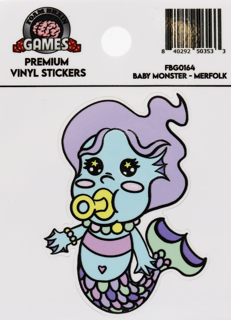 Baby Monster Sticker: Merfolk Stickers Foam Brain Games