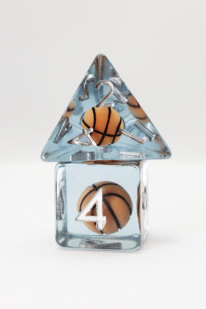 Basketball RPG Dice Set Plastic Dice Foam Brain Games