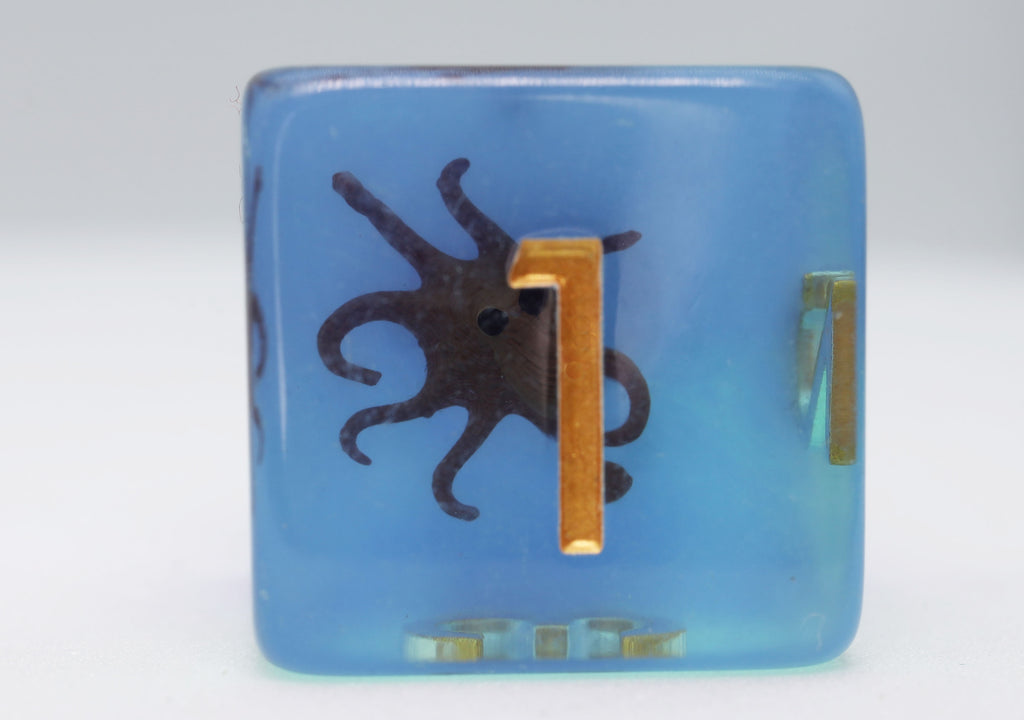 Coffee Octopus RPG Dice Set Plastic Dice Foam Brain Games
