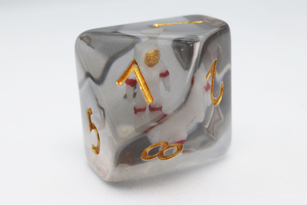 Astronaut RPG Dice Set Plastic Dice Foam Brain Games