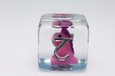 Pink T-Rex RPG Dice Set Plastic Dice Foam Brain Games