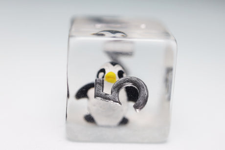 Baby Penguin RPG Dice Set Plastic Dice Foam Brain Games