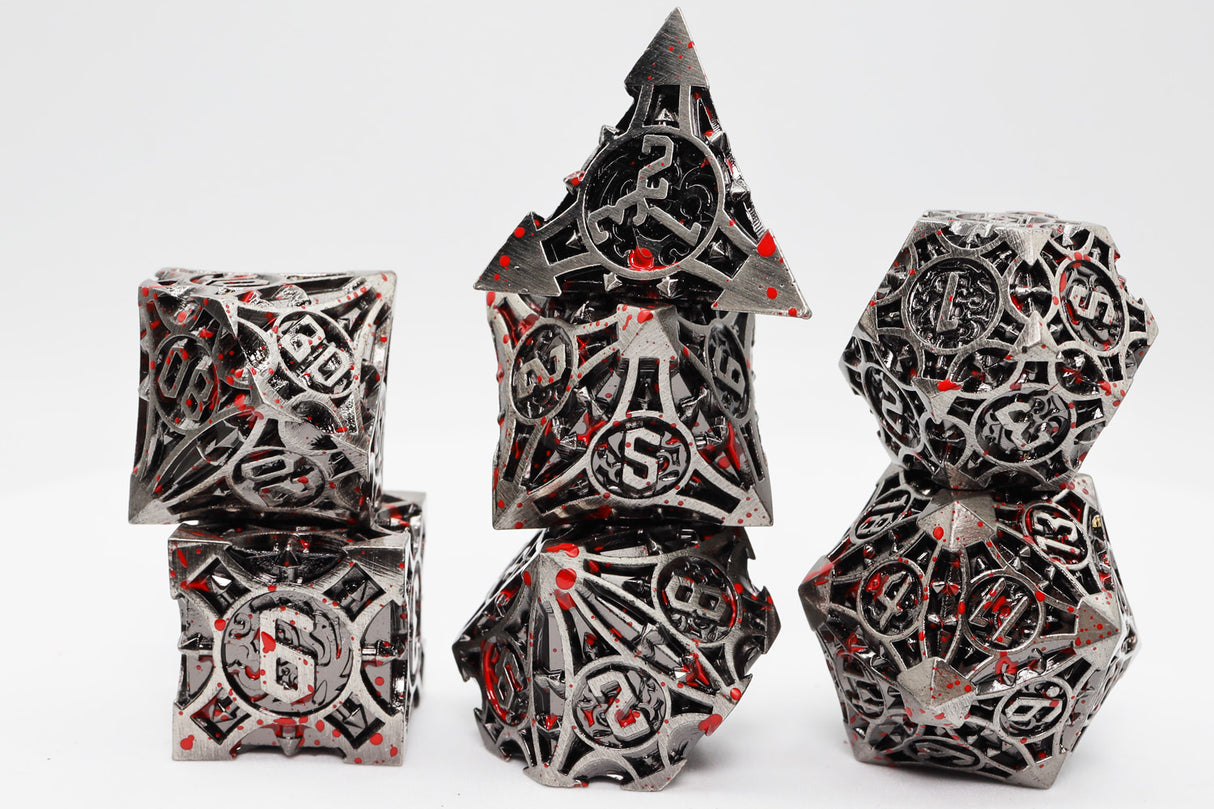 Quiver of Arrows: Vampiric Arrow - Metal RPG Dice Set Metal Dice Foam Brain Games