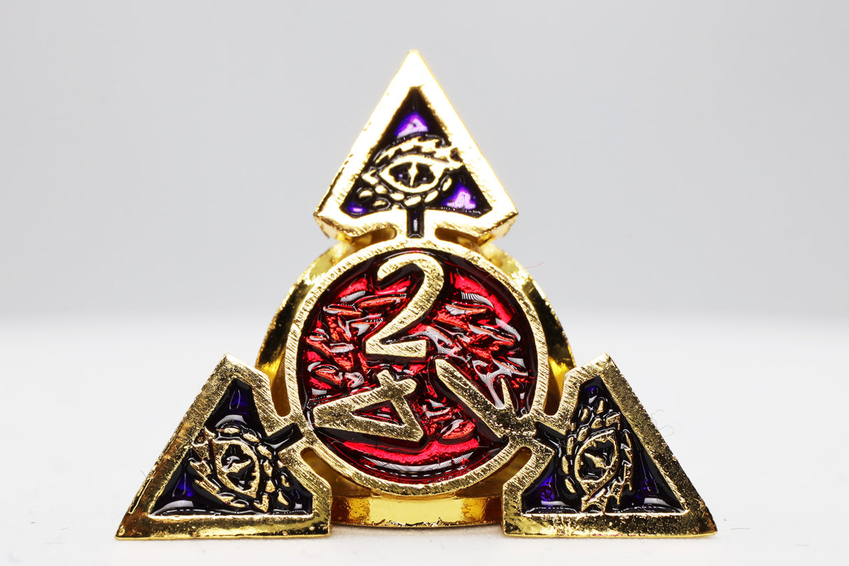 Oculus: Impassioned - Metal RPG Dice Set Metal Dice Foam Brain Games