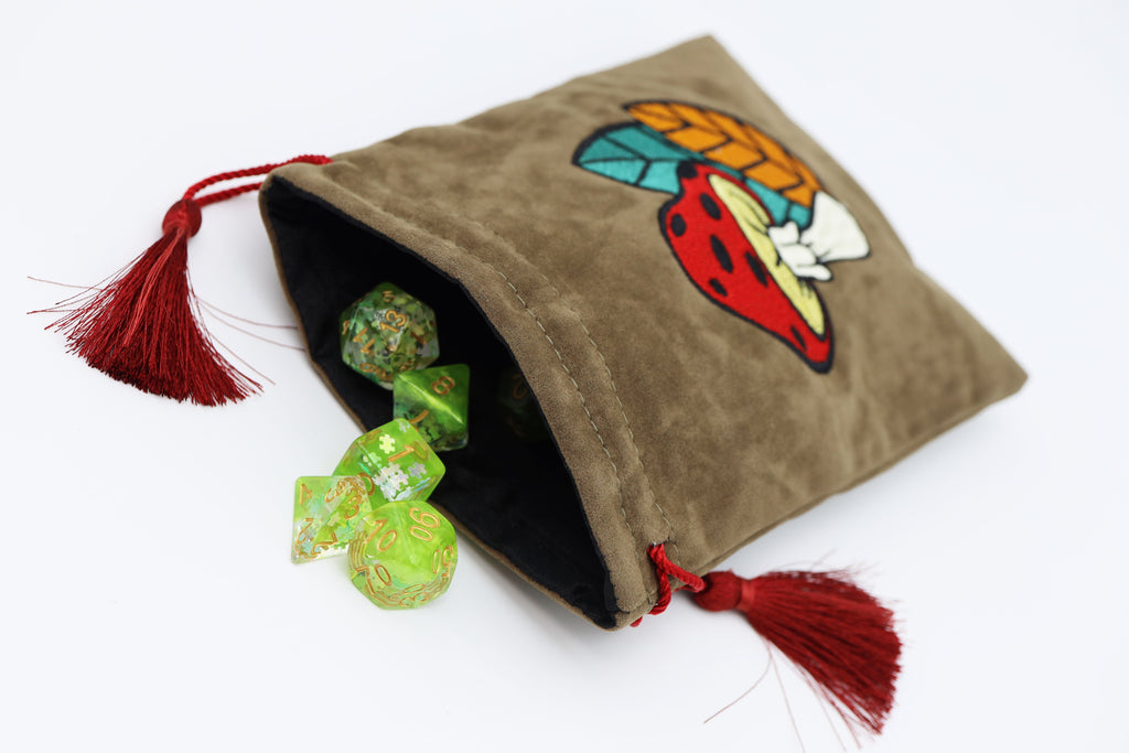 Dice Bag - Mushroom & Leaf Dice Bag Foam Brain Games