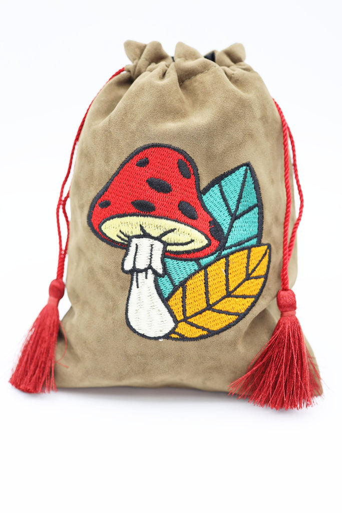 Dice Bag - Mushroom & Leaf Dice Bag Foam Brain Games